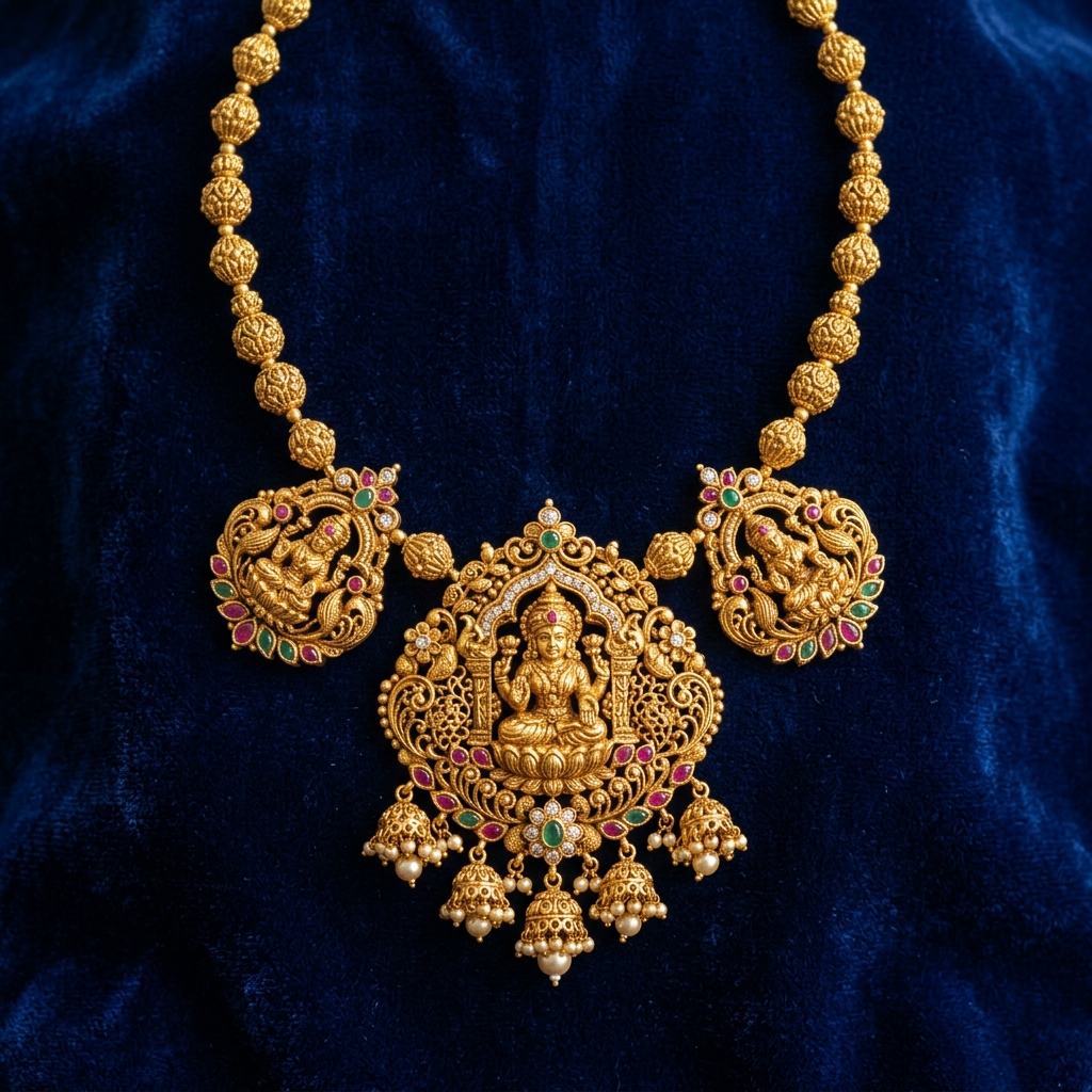 Lakshmi Temple Necklace